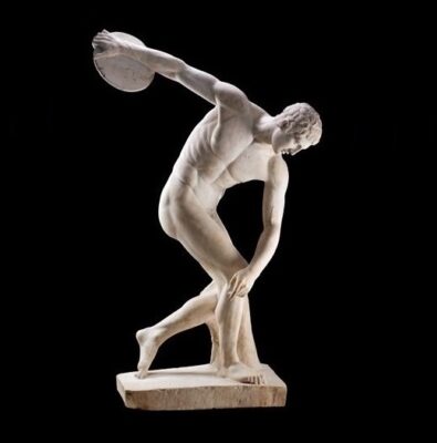 discus thrower sculpture illustrating aerobic training type